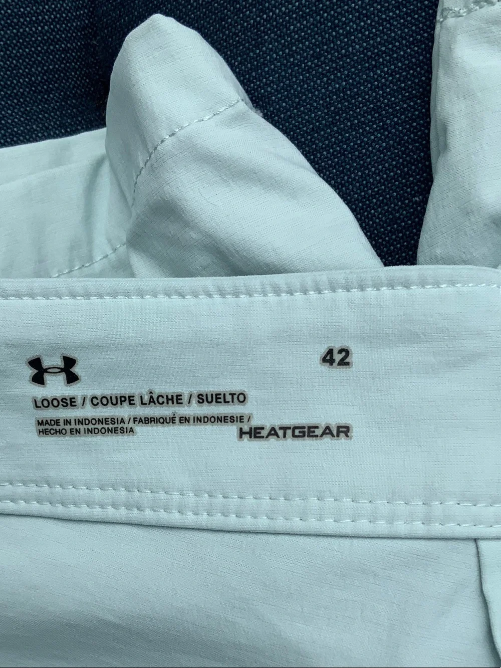 Under Armour Men's Pale Aqua Athletic Heat Gear Shorts